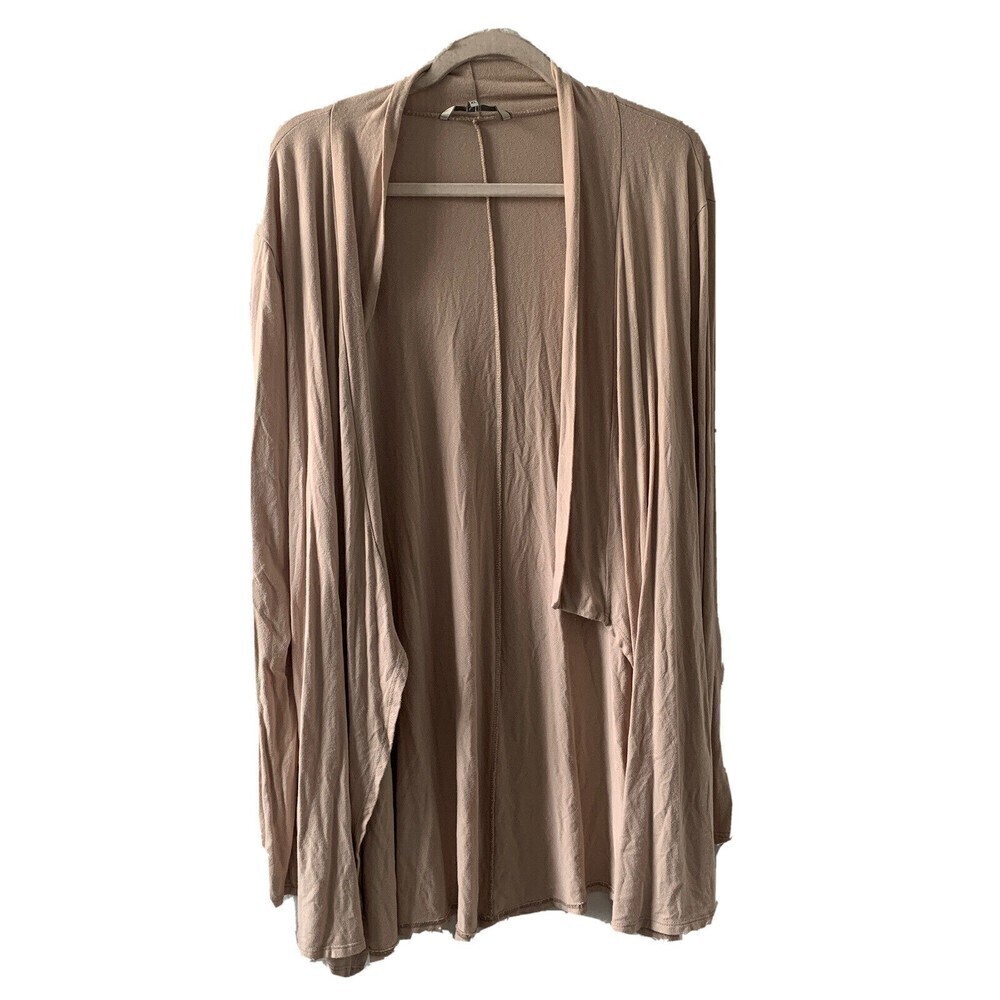 BKE Buckle Womens Size XL Beige Open Front Duster Cardigan